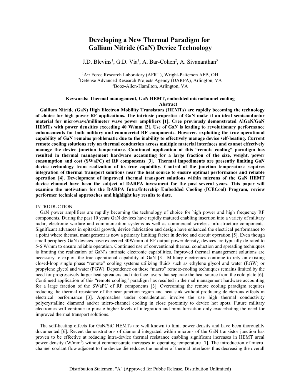 Developing a New Thermal Paradigm For