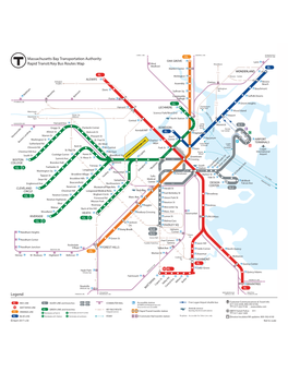Legend Massachusetts Bay Transportation Authority Rapid
