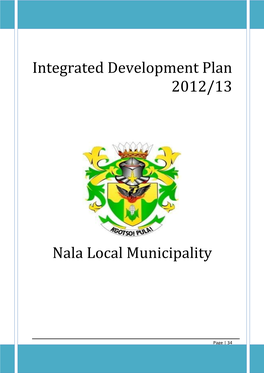 Integrated Development Plan 2012/13