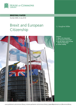 Brexit and European Citizenship