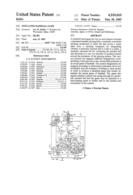 United States Patent [19] [11] Patent Number: 4,519,610 Kallio ' [45] Date of Patent: May 28, 1985