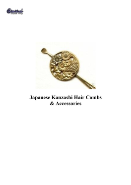 Kanzashi Hair Combs & Accessories a Little History of Japanese Hair Adornment