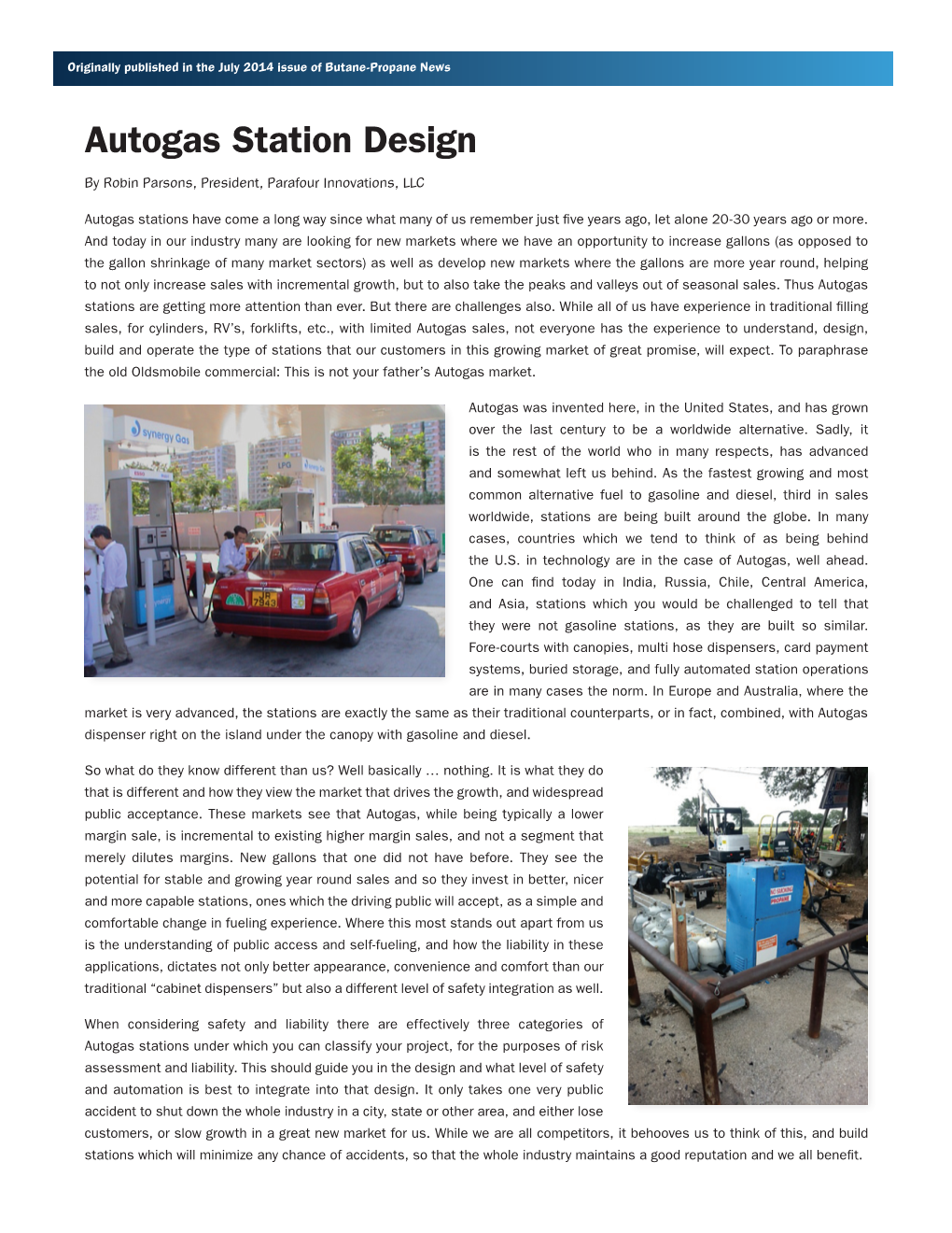 Autogas Station Design