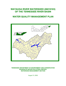 Watauga River Water Quality Management Plan (2002)