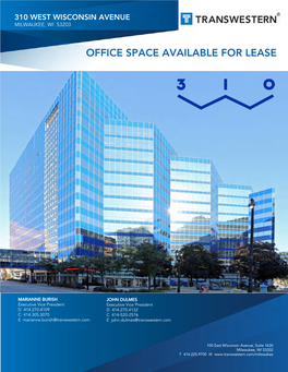 Office Space Available for Lease