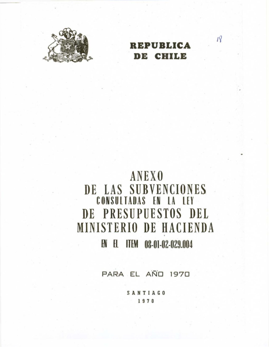 Anexo De Las Subvenciones Consultadas En La Lev De Presupuestos Del Ministerio De Haci.Enda