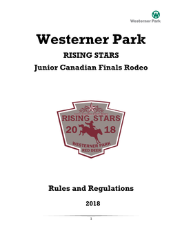 RISING STARS Junior Canadian Finals Rodeo