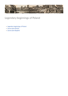 Legendary Beginnings of Poland
