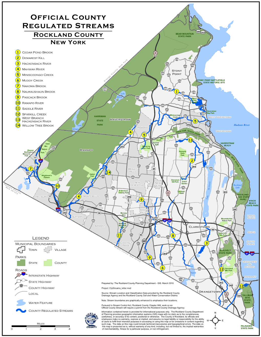 Official County Regulated Streams