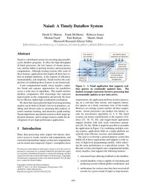 Naiad: a Timely Dataflow System