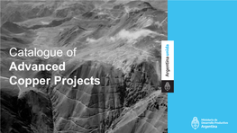 Catalogue of Advanced Copper Projects Catalogue of ADVANCED COPPER PROJECTS Disclaimer