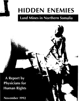 LAND MINES in NORTHERN SOMALIA a Report by Physicians