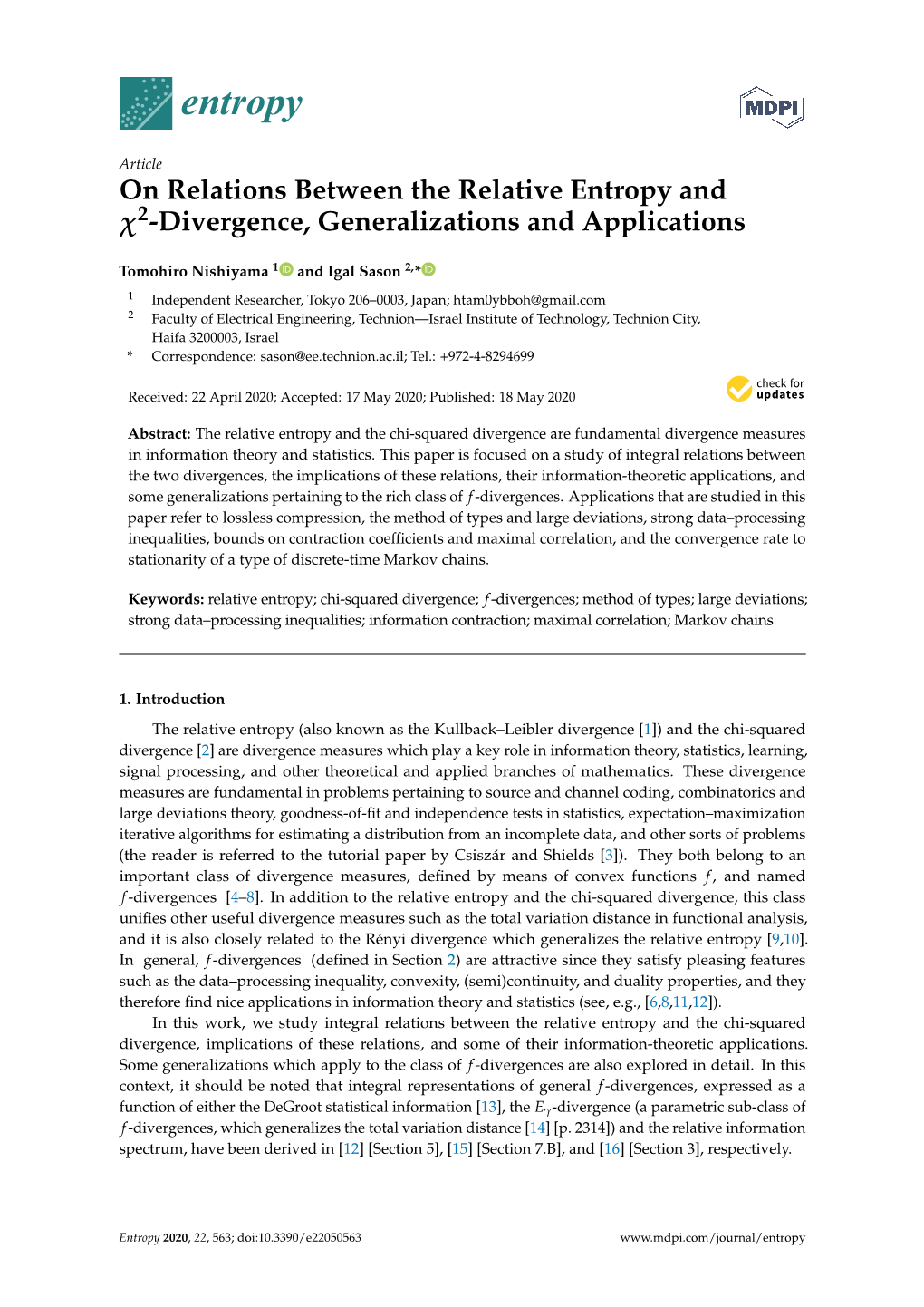 On Relations Between the Relative Entropy and Χ2-Divergence, Generalizations and Applications