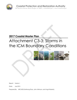 Attachment C3-3: Storms in the ICM Boundary Conditions