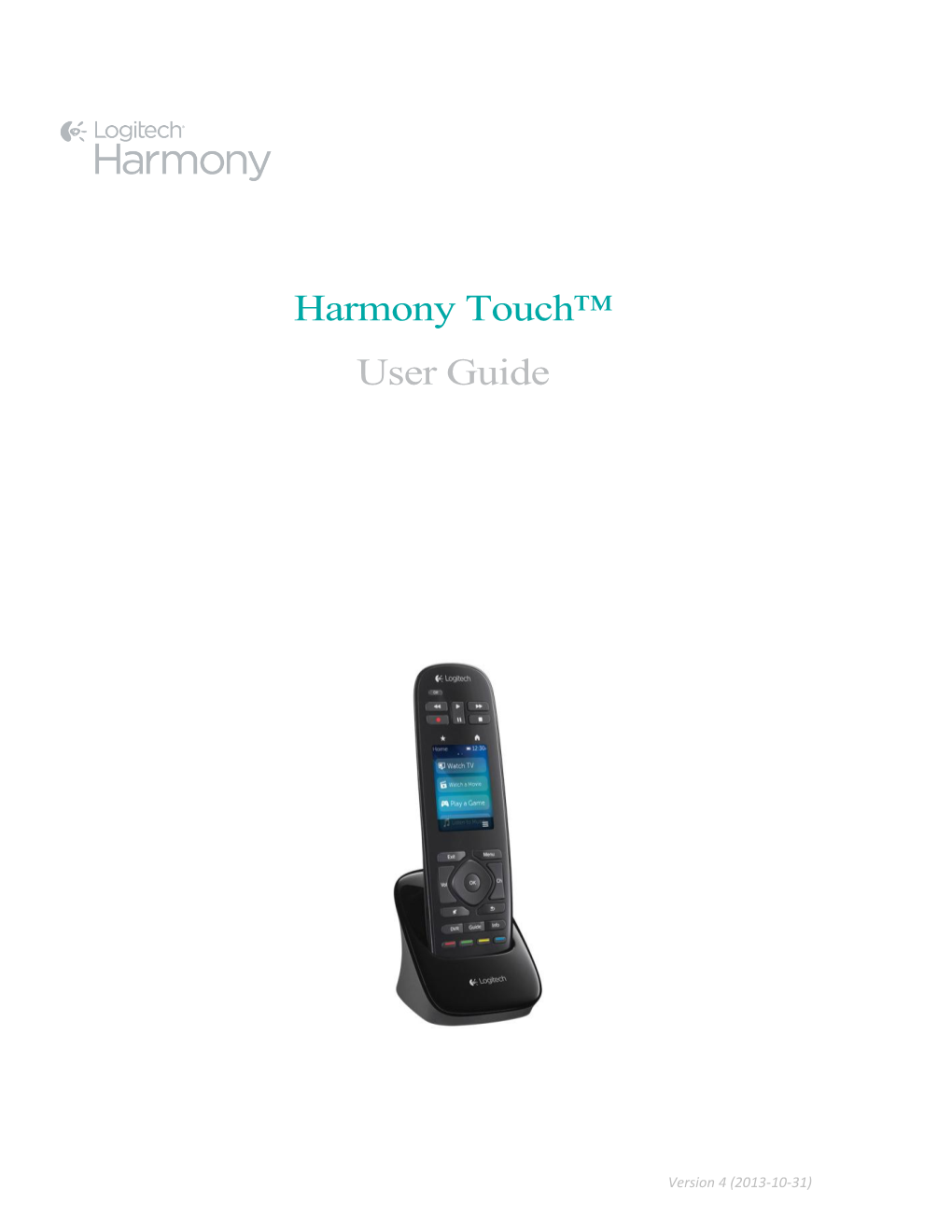 Harmony Touch User Guide