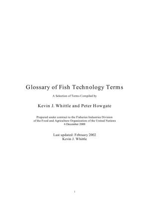 Fish Technology Glossary