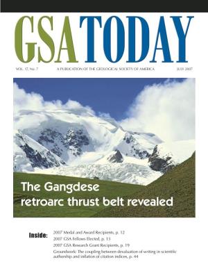 The Gangdese Retroarc Thrust Belt Revealed