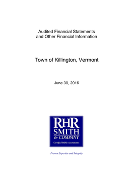 2015-2016 Town Audit Report