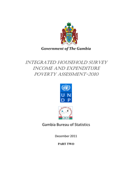 Integrated Household Survey 2010 in the Gambia