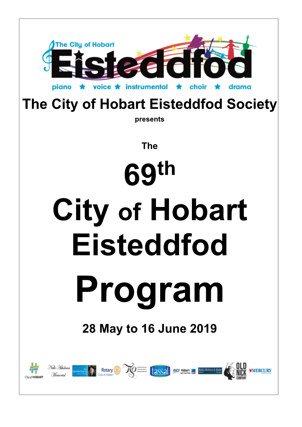 69Th City of Hobart Eisteddfod