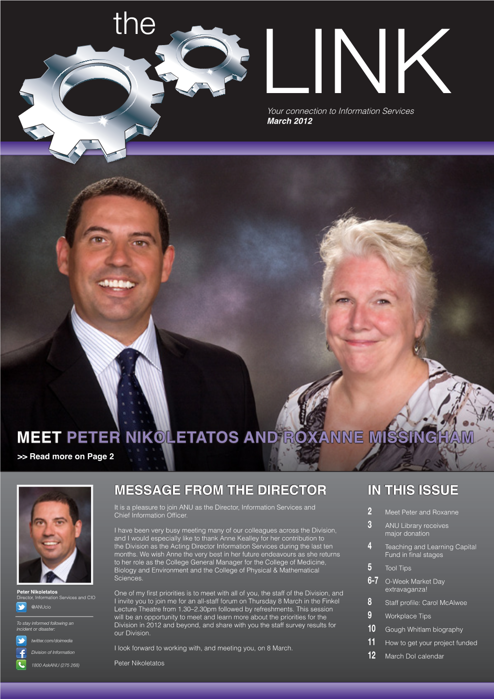 MEET PETER NIKOLETATOS and ROXANNE MISSINGHAM >> Read More on Page 2