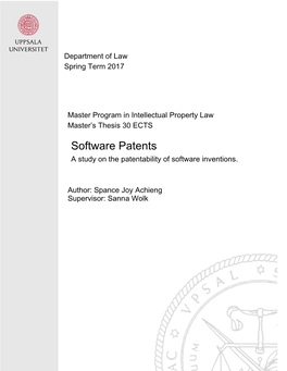 Software Patents