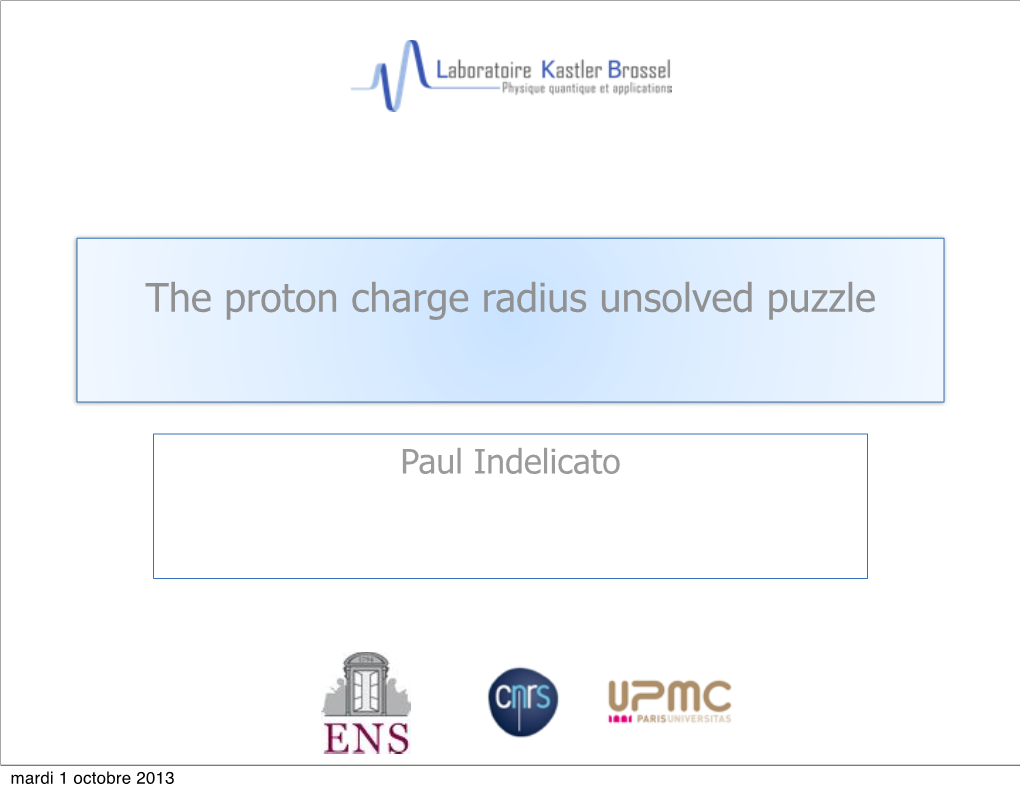The Proton Charge Radius Unsolved Puzzle