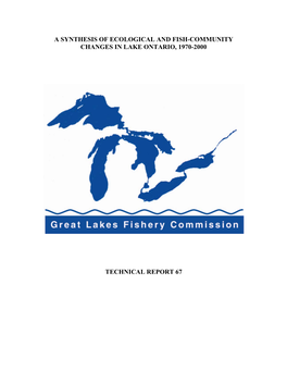 A Synthesis of Ecological and Fish-Community Changes in Lake Ontario, 1970-2000