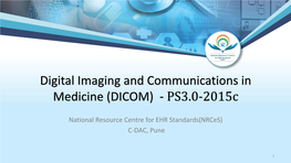 Digital Imaging and Communications in Medicine (DICOM) - PS3.0-2015C