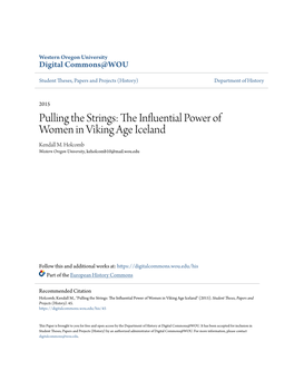 The Influential Power of Women in Viking Age Iceland