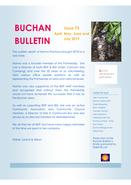 Issue 73 April, May, June and July 2019 BULLETIN