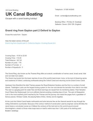 Grand Ring from Gayton Part 2 Oxford to Gayton | UK Canal Boating