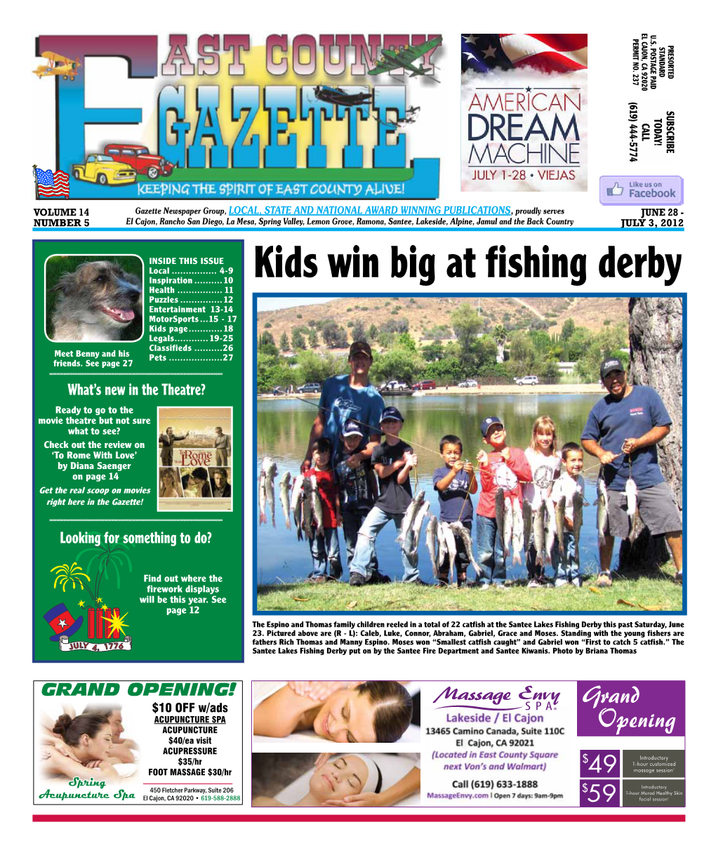 Kids Win Big at Fishing Derby