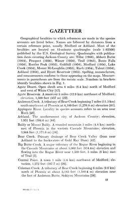 The Distribution and Occurrence of the Birds of Jackson County, Oregon