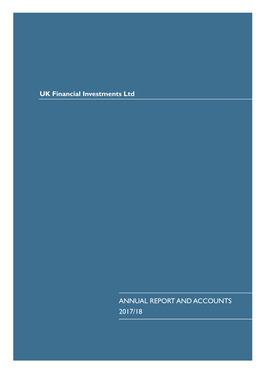 UK Financial Investment Annual Report and Accounts 2017-18