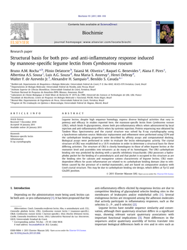 And Anti-Inflammatory Response Induced by Mannose