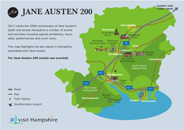 Road Rail Train Station 2017 Marks the 200Th Anniversary of Jane Austen's Death and Across Hampshire a Number of Events and Ac