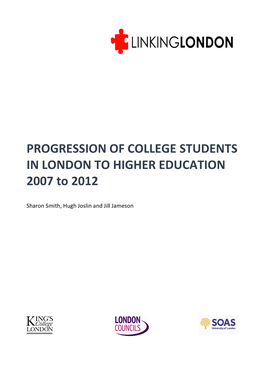 Progression of College Students in London To
