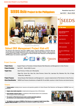 SEEDS ASIA PROJECT in the PHILIPPINES