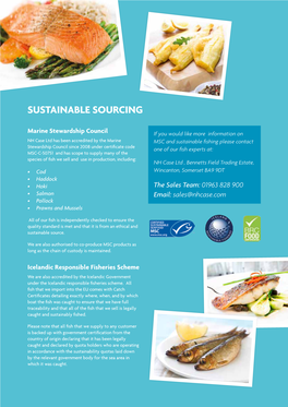 Sustainable Sourcing