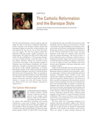 The Catholic Reformation and the Baroque Style