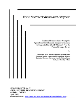 Food Security Research Project