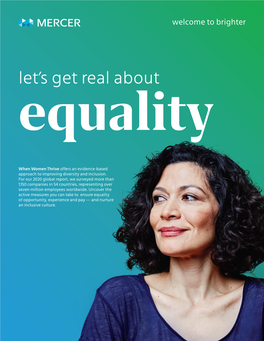 Let's Get Real About Equality Report 2020