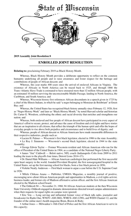 Enrolled Joint Resolution