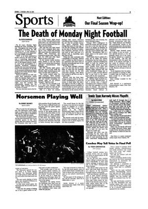 The Death of Monday Night Football