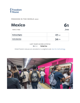 Mexico: Freedom in the World 2021 Country Report | Freedom Hous