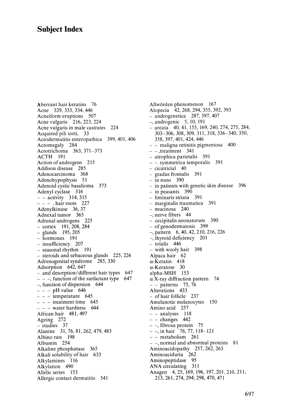 Subject Index