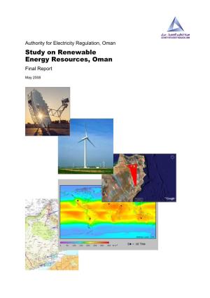 Study on Renewable Energy Resources, Oman: Final Report