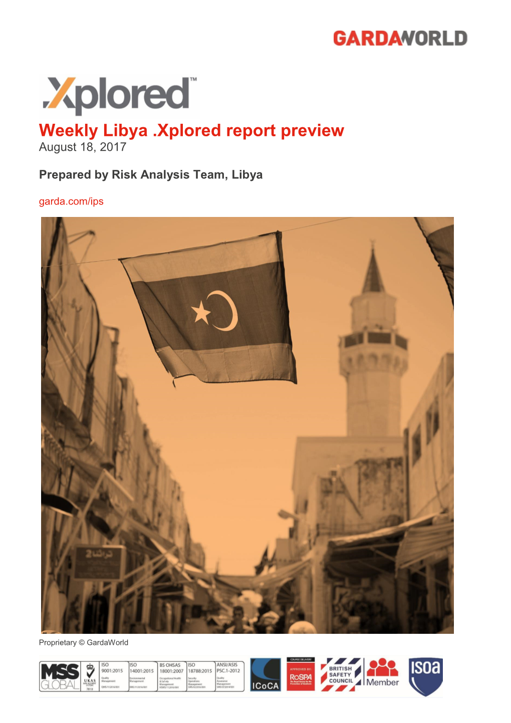 Weekly Libya .Xplored Report Preview August 18, 2017