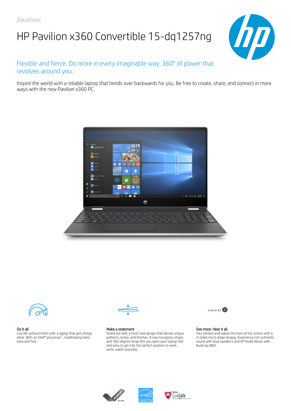 HP Pavilion X360 Convertible 15-Dq1257ng